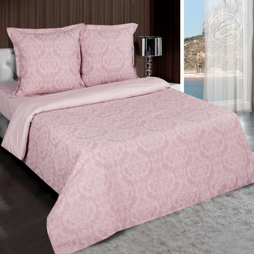 Византия розовая / Комплект 2-спальный с простыней Евро
